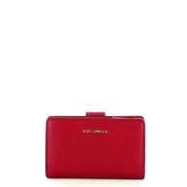 Coccinelle Portafoglio Medio Metallic Soft Sangria - 1