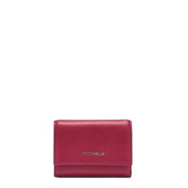 Coccinelle Metallic Soft Sangria Wallet - 1