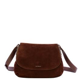 Coccinelle Tracolla Rebekka Suede Brunette - 1