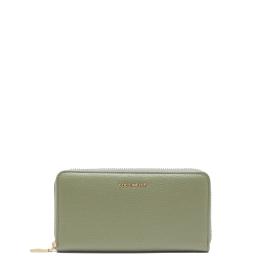 Coccinelle Portafoglio Metallic Soft Large Zip Around Greenery - 1