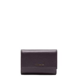 Coccinelle Portafoglio Medio Metallic Soft Prune - 1