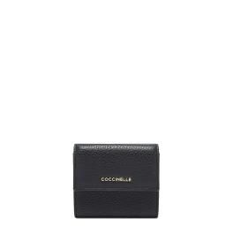 Coccinelle Portafoglio Metallic Soft piccolo Noir - 1
