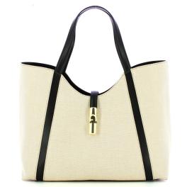 Furla Borsa a spalla Goccia XL Natural Nero - 1