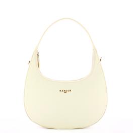 Gaëlle Hobo Bag in similpelle saffiano Bianco - 1