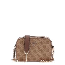 Guess Camera Bag Noelle Latte Logo Brown - 1