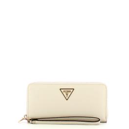 Guess Laurel Large Zip Around Ivory Wallet - 1