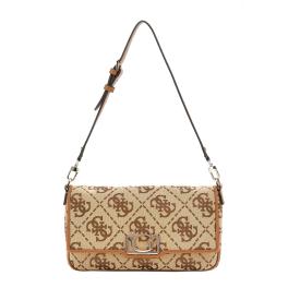 Guess Borsa a spalla Circle Flap Latte Logo - 1