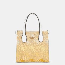 Guess Mini borsa a mano Silvana 4G Cornsilk Logo - 1