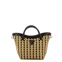 Guess Borsa a mano Atalia Mini Tote Natural Black - 1