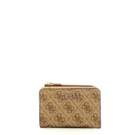 Guess Portafoglio Laurel Card Case Latte Logo - 1