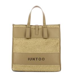 Iuntoo Shopper Grande Orsetto Essenziale Taupe Teddy Taupe - 1