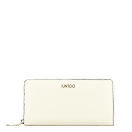 Iuntoo Portafoglio con zip Grande Armonia Bianco - 1
