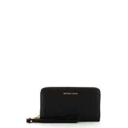 Michael Kors Portafoglio Jet Set Zip Around Black - 1