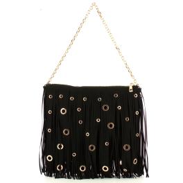 La Carrie Pochette Night Edition Fringes Black - 1