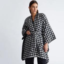 Liu Jo Poncho Bianco Nero - 1