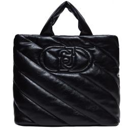 Liu Jo Shopping Bag Glossy Matelassé Black - 1
