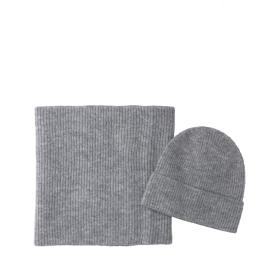 Liu Jo Set Berretto e Sciarpa scaldacollo Grigio Ghiaccio - 1