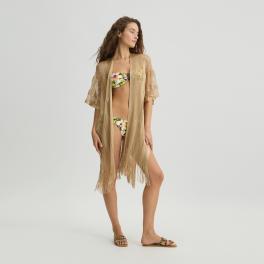 Liu Jo Poncho a righe Light Gold - 1