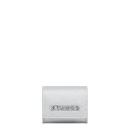 Love Moschino Mini Bustina Portachiavi Argento Laminato - 1