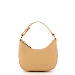 Love Moschino Hobo Bag Giant Logo mini Sabbia - 1