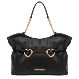Love Moschino Shopper Hearts Nero - 1
