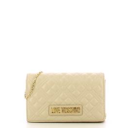Love Moschino Clutch Shiny Quilted Avorio - 1