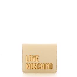Love Moschino Portafoglio Lettering Logo Avorio - 1