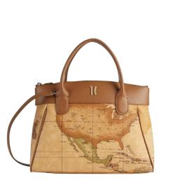 Alviero Martini 1a Classe Borsa a mano Heritage Geo Tabacco - 1