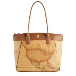 Alviero Martini 1a Classe Shopping bag Heritage Geo Tabacco - 1