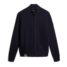 Napapijri Maglione con zip Trondheim Blu Marine - 1