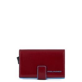 Piquadro Porta carte di credito con Sliding System RFID Blue Square - 1
