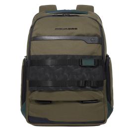 Piquadro Zaino Porta PC FX 15.6 in tessuto riciclato - 1