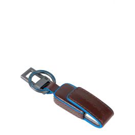 Piquadro Portachiavi con Chiavetta USB Mogano - 1