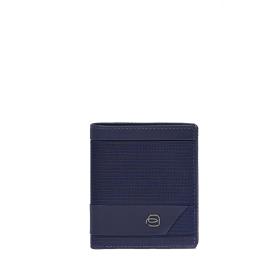 Piquadro Portafoglio Verticale Nevet Blu - 1