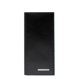 Piquadro Portafoglio Verticale Grande Blue Square Nero - 1