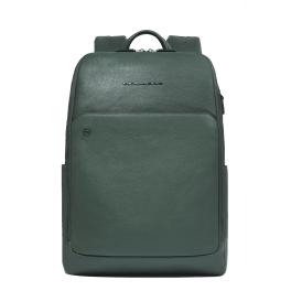 Piquadro Zaino Porta PC Black Square 14" Verde Verde - 1