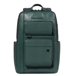 Piquadro Zaino Liko Porta PC 14" Verde - 1