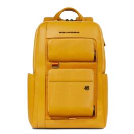 Piquadro Zaino Liko Porta PC 14" Giallo - 1