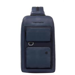 Piquadro Monospalla Liko Blu - 1