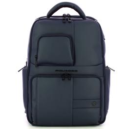 Piquadro Zaino Gommato Porta PC 15.6" Blu - 1