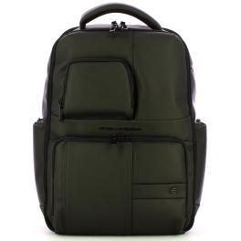 Piquadro Zaino Gommato Porta PC 15.6" Nero - 1