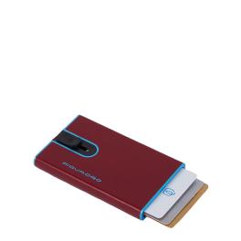 Piquadro Porta Carte Sliding System Blue Square - 1