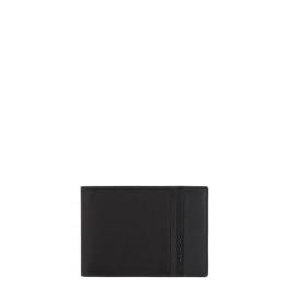 Piquadro Portafoglio con portamonete RFID Woody Nero - 1
