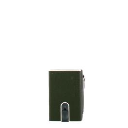 Piquadro Compat Wallet con Portamonete Verde 3 - 1