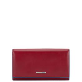Piquadro Portafoglio Donna RFID Blue Square Rosso - 1
