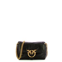 Pinko Mini Borsa a tracolla Love Puff Nero Antique Gold - 1