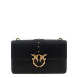 Pinko Tracolla Love One Classic Nero Antique Gold - 1