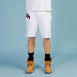 Sprayground Pantaloncini Label Shark White - 1