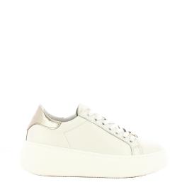 Twin Set Sneakers Flatform Bianco Ottico Oro - 1