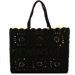 Twin Set Shopping Bag Bohemienne Nero - 1